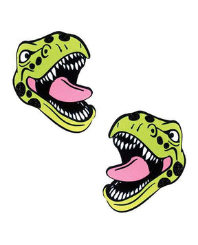 Neva Nude Black Light  Dinosaur Pasties - Green O/S