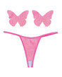 Neva Nude Naughty Knix Bella Rosa Shimmer G-String & Pasties - Soft Pink O/S