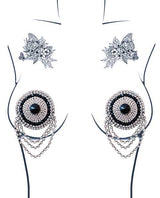 Neva Nude Burlesque La Vie Boheme Jewel Reusable Silicone Pasties - Crystal O/S