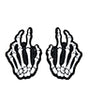 Neva Nude Holographic Skeleton Hands Pasties - White/Black O/S