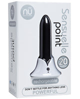 Nu Sensuelle Point Rechargeable Silicone Bullet - Black