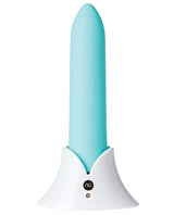 Nu Sensuelle Point Rechargeable Silicone Bullet - Teal Blue