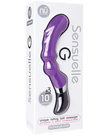 Nu Sensuelle G Unique Rolling Ball Rechargeable Massager - Purple