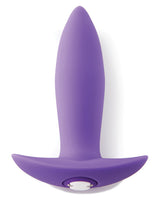 Nu Sensuelle Mini-Plug Rechargeable Silicone Vibrating Plug - Purple