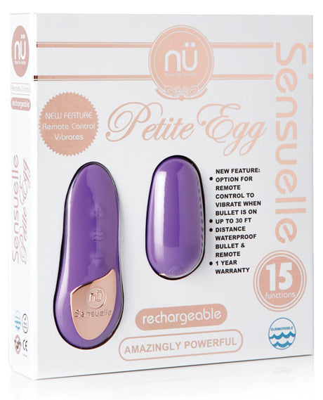 Nu Sensuelle Remote Control Petite Egg 15 Function - Purple