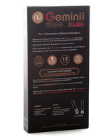Nu Sensuelle Geminii XLR8 Rechargeable Silicone G-Spot Vibrator - Electric Blue
