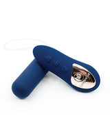 Nu Sensuelle Rechargeable Silicone Bullet Plus with Remote Control  - Navy Blue