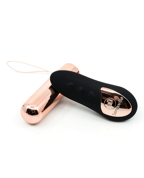 Nu Sensuelle Rechargeable Silicone Bullet Plus with Remote Control  - Rose Gold