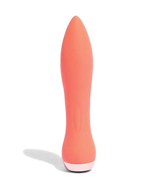 Nu Sensuelle 60SX AMP Silicone Rechargeable Bullet - Coral/Rose Gold