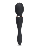 Nu Sensuelle XLR8 Alluvion Silicone Rechargeable Wand Massager - Black/ Rose Gold