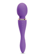 Nu Sensuelle XLR8 Alluvion Silicone Rechargeable Wand Massager - Purple/ Rose Gold