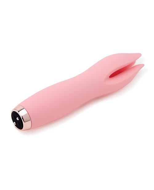 Nu Sensuelle Tulip Silicone Rechargeable Clitoral Stimulator - Millennial Pink
