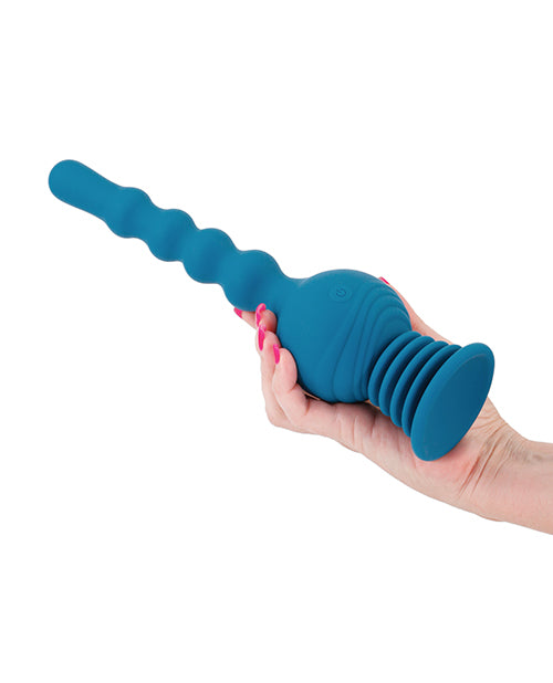 Revolution Hurricane Rechargeable Silicone Vibrator with Remote Control - Teal