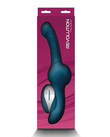 Revolution Tsunami Rechargeable Silicone Vibrator with Remote Control - Teal