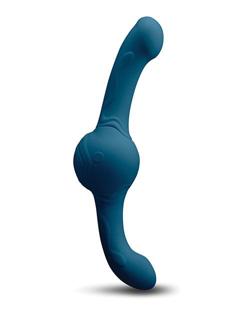 Revolution Tsunami Rechargeable Silicone Vibrator with Remote Control - Teal