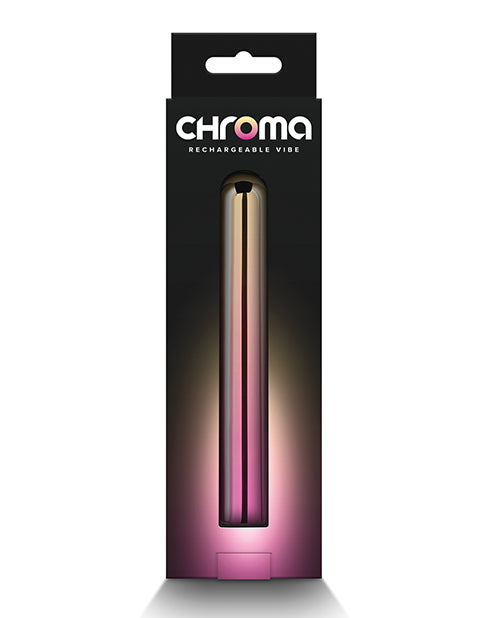 Chroma Sunrise Rechargeable Vibrator - Large - Multicolor