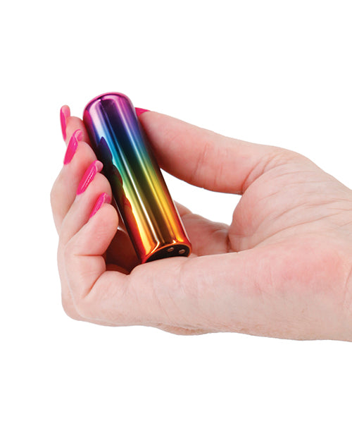 Chroma Rainbow Rechargeable Vibrator - Small - Multicolor