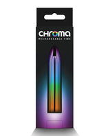 Chroma Rainbow Rechargeable Vibrator - Medium - Multicolor