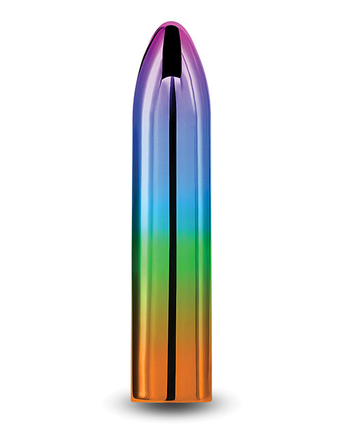 Chroma Rainbow Rechargeable Vibrator - Medium - Multicolor