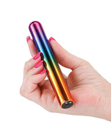 Chroma Rainbow Rechargeable Vibrator - Large - Multicolor