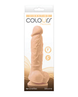 Colours Pleasures 5" Vibrating Dildo - White