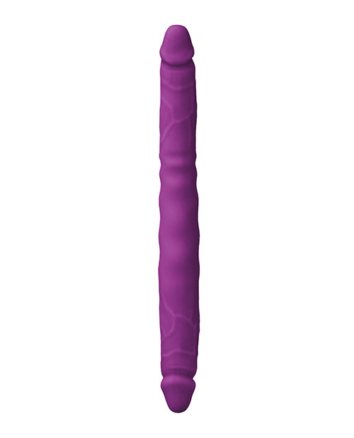 Colours Double Pleasures Silicone Double Dildo 12in - Purple