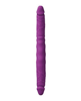 Colours Double Pleasures Silicone Double Dildo 12in - Purple