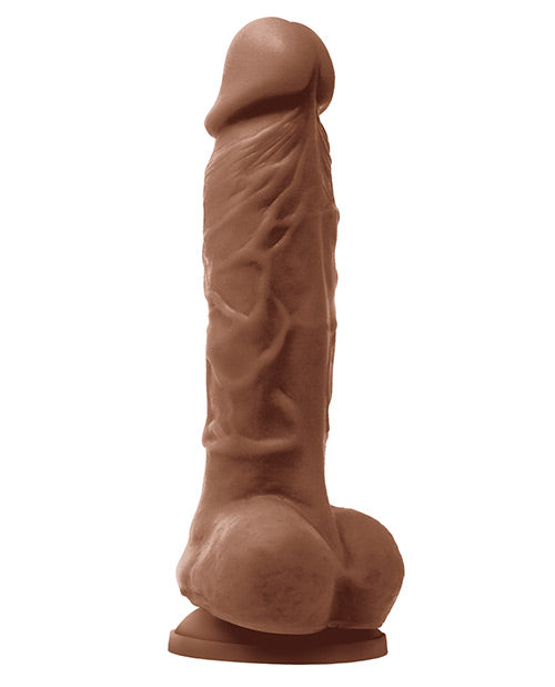 Colours Pleasures Silicone Dildo 5in - Chocolate