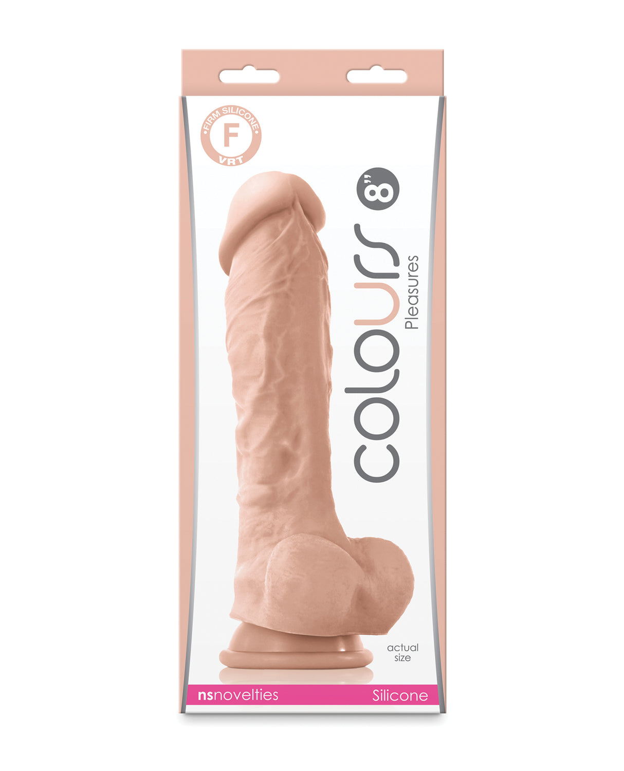 Colours Pleasures 8" Dildo - White