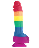 Colours Pride Edition Silicone Dildo 6in - Rainbow