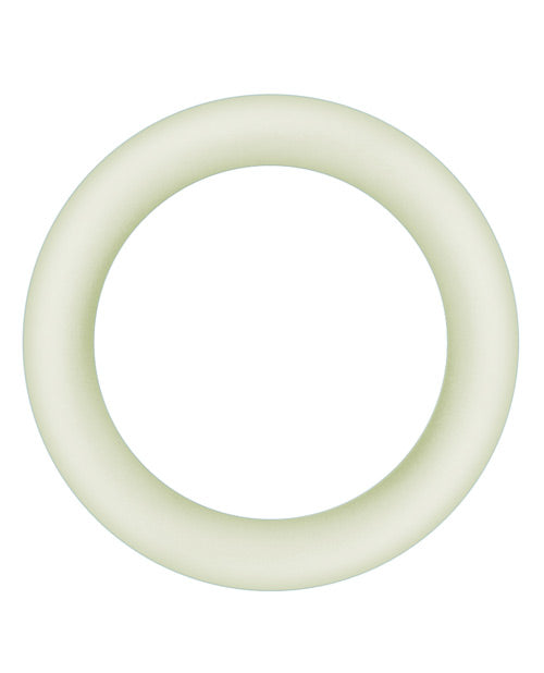 Firefly Halo Large Silicone Cock Ring Glow In The Dark - Clear