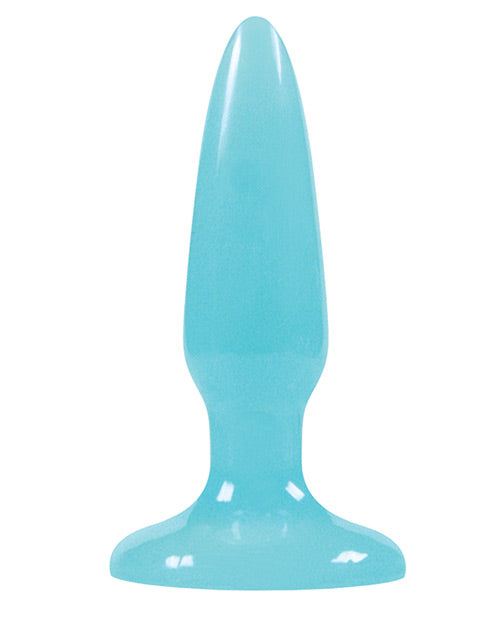 Firefly Pleasure Plug Mini Butt Plug Glow In The Dark - Blue