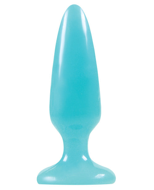 Firefly Pleasure Plug Butt Plug Glow In The Dark - Blue