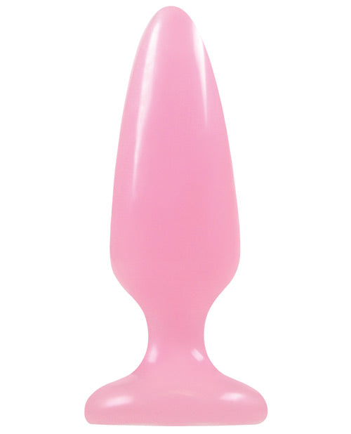 Firefly Pleasure Plug Butt Plug Glow In The Dark - Pink