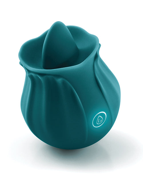 Inya The Kiss Rechargeable Silicone Clitoral Stimulator - Teal