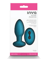 Inya Alpine Rechargeable Silicone Anal Plug with Remote Control - Teal