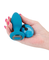 Inya Alpine Rechargeable Silicone Anal Plug with Remote Control - Teal