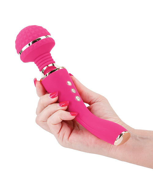 Sugar Pop Bliss Rechargeable Silicone Wand Massager - Pink