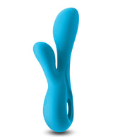 Revel Galaxy Rechargeable Silicone Rabbit Vibrator - Blue