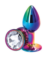 Rear Assets Multicolor Anal Plug - Small - Clear