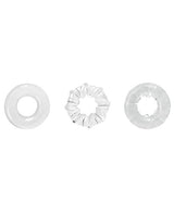 Renegade Dyno Rings Super Stretchable Cock Rings (Set of 3) - Clear