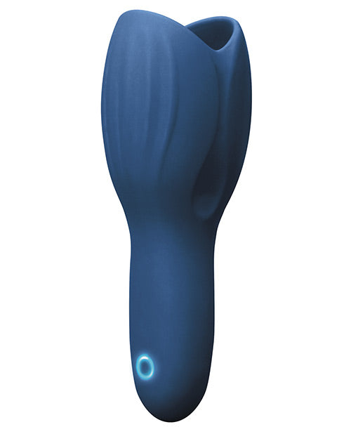 Renegade Rechargeable Silicone Head Unit Masturbator - Blue