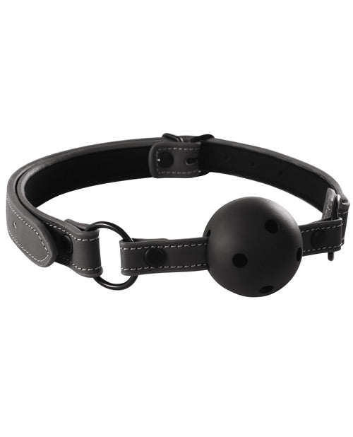 Renegade Bondage Vinyl Ball Gag - Black