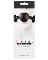 Sinful Soft Silicone Gag - Black