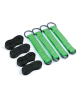 Electra Play Things PU Leather Bed Restraint Straps - Green