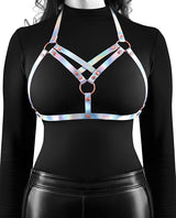 Cosmo Harness Vamp Chest Harness - Small/Medium - Rainbow