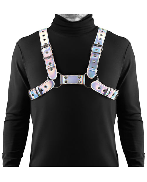 Cosmo Harness Rogue Chest Harness - Large/XLarge - Rainbow