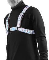 Cosmo Harness Rogue Chest Harness - Large/XLarge - Rainbow