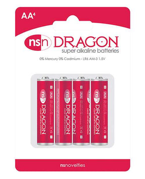 Dragon Alkaline Batteries - AA Pack of 4