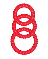 Ram Ultra Cocksweller Silicone Cock Rings -Red